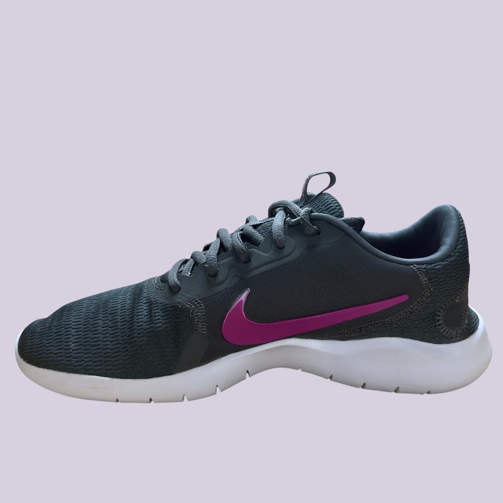 Nike Flex Experience RN 9 Women 8.5 Grey Pink Running Shoes CD0228-002 Sneaker